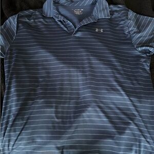Under Armour Men's Navy Striped Polo